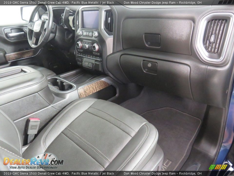 2019 GMC Sierra 1500 Denali Crew Cab 4WD Pacific Blue Metallic / Jet Black Photo #36