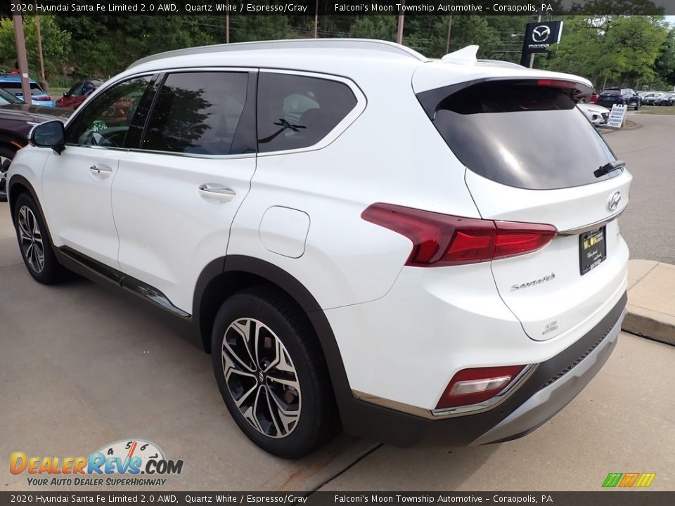 2020 Hyundai Santa Fe Limited 2.0 AWD Quartz White / Espresso/Gray Photo #6