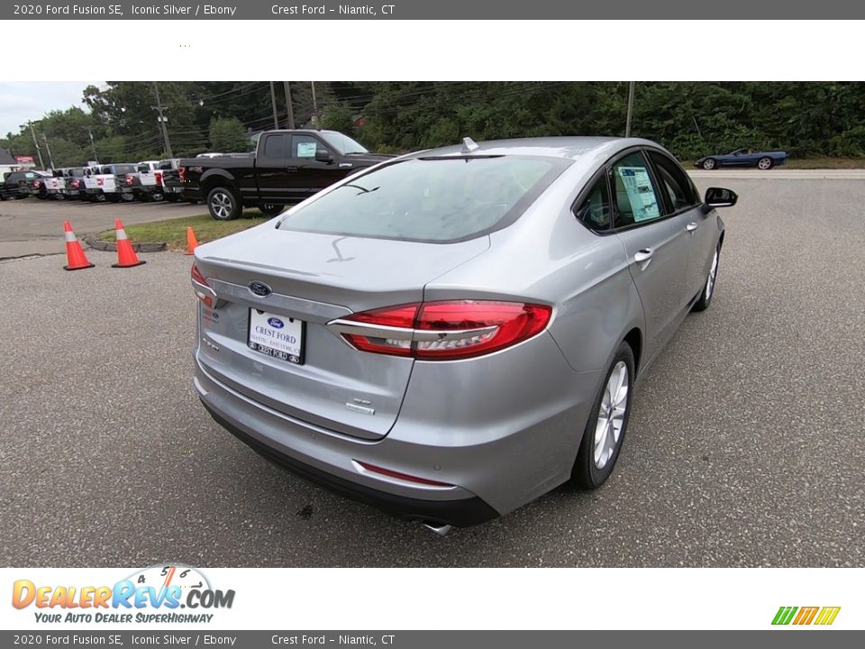 2020 Ford Fusion SE Iconic Silver / Ebony Photo #7