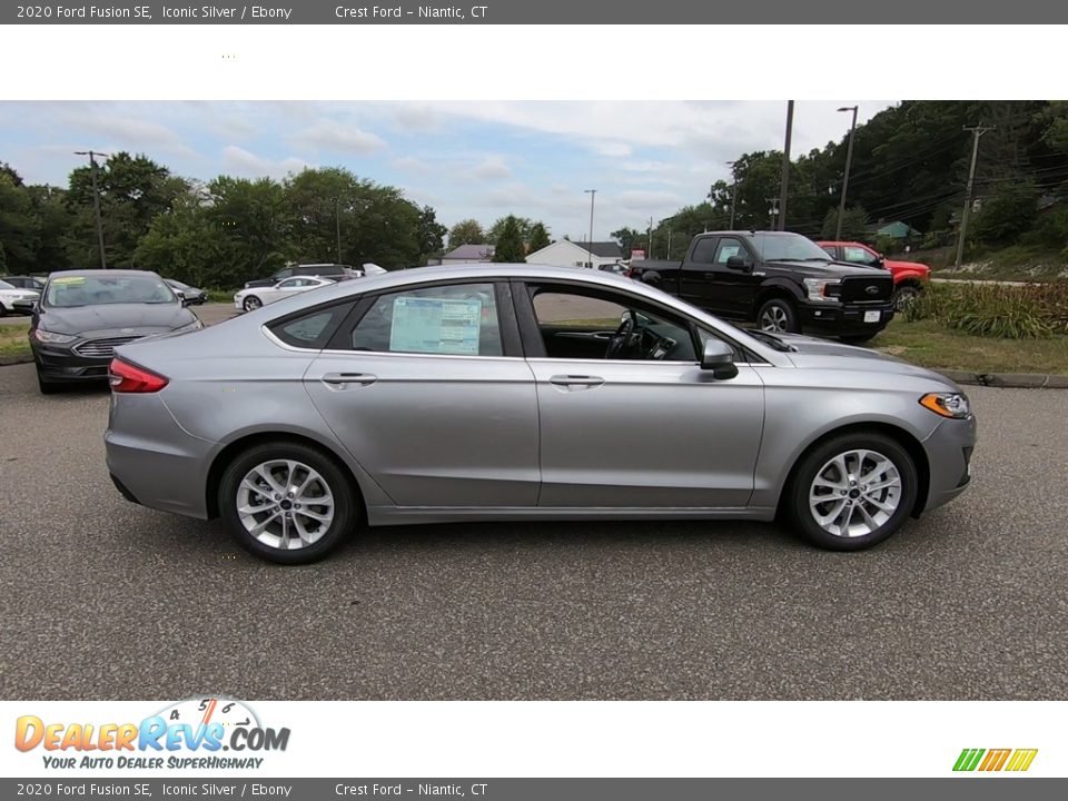 2020 Ford Fusion SE Iconic Silver / Ebony Photo #8