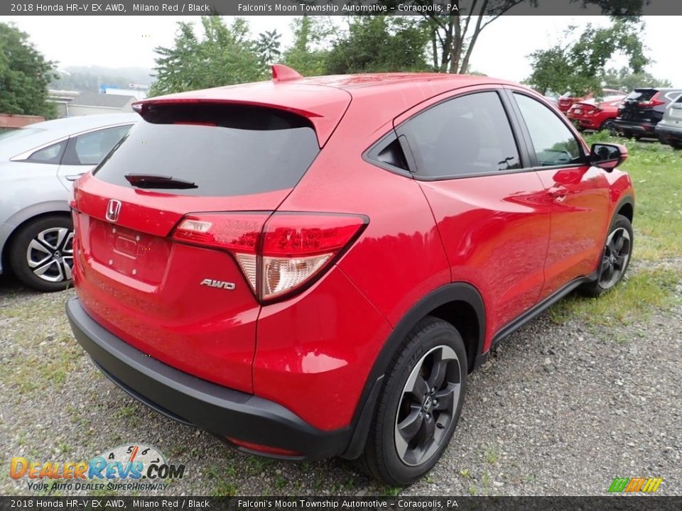 2018 Honda HR-V EX AWD Milano Red / Black Photo #4