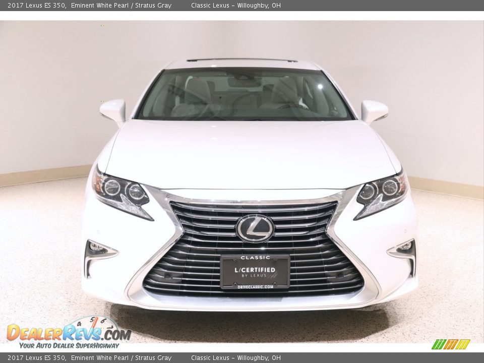 2017 Lexus ES 350 Eminent White Pearl / Stratus Gray Photo #2