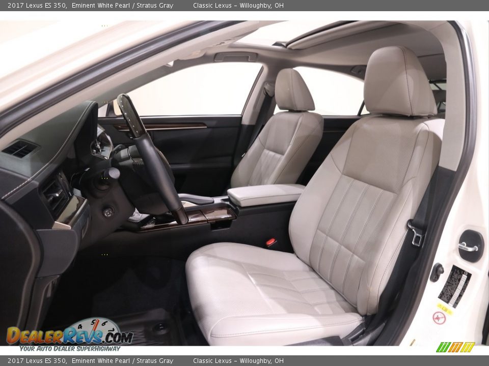 2017 Lexus ES 350 Eminent White Pearl / Stratus Gray Photo #5
