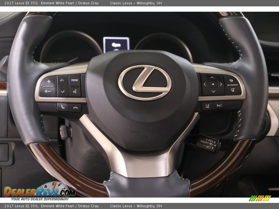 2017 Lexus ES 350 Eminent White Pearl / Stratus Gray Photo #7