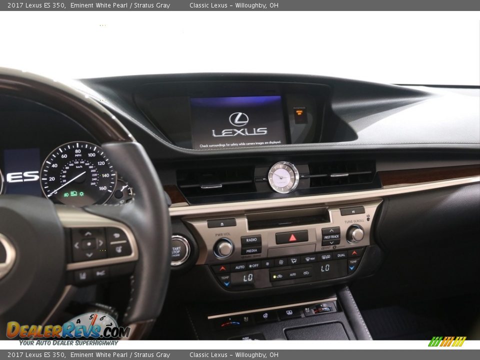 2017 Lexus ES 350 Eminent White Pearl / Stratus Gray Photo #9