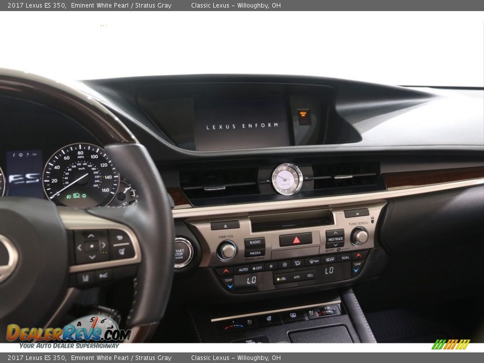 2017 Lexus ES 350 Eminent White Pearl / Stratus Gray Photo #10