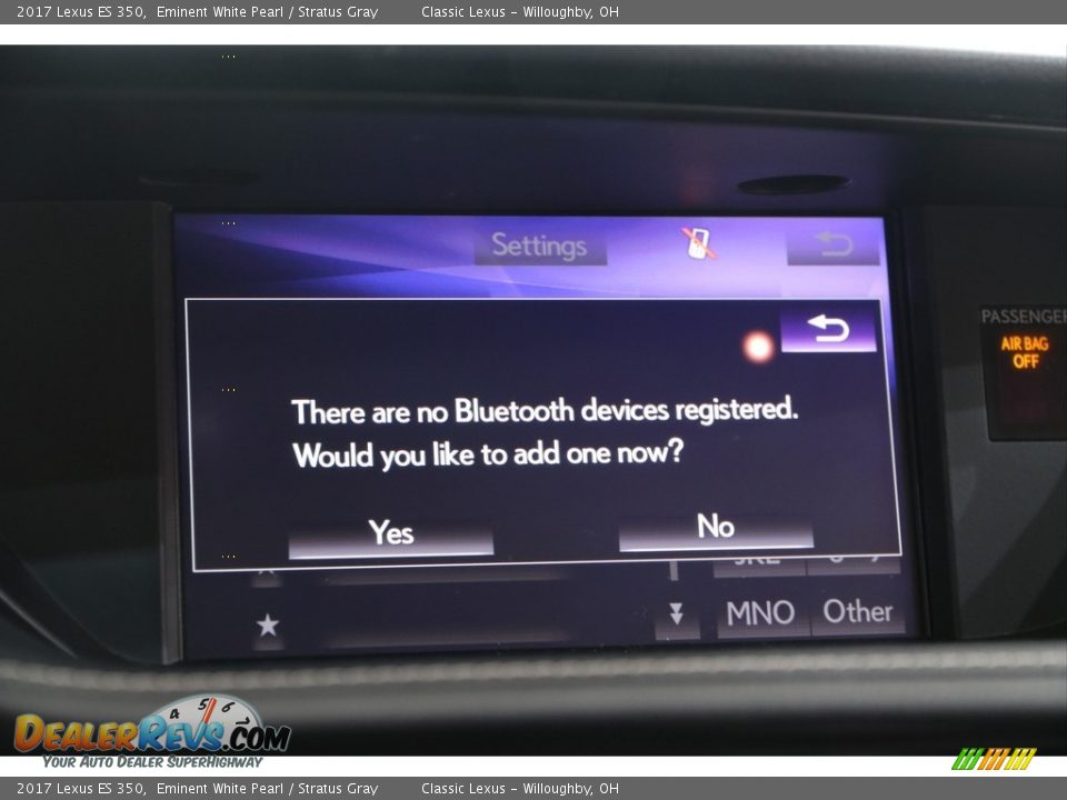 2017 Lexus ES 350 Eminent White Pearl / Stratus Gray Photo #13