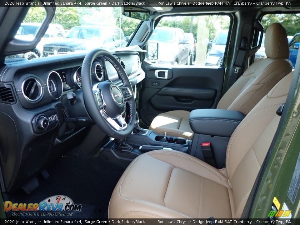Front Seat of 2020 Jeep Wrangler Unlimited Sahara 4x4 Photo #13