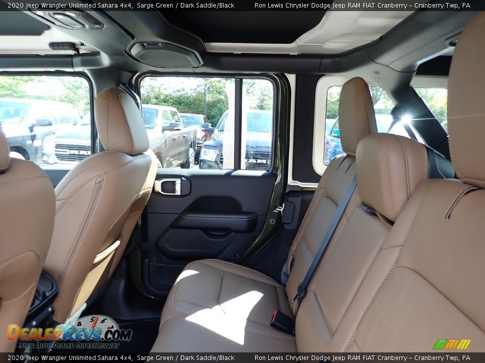 Rear Seat of 2020 Jeep Wrangler Unlimited Sahara 4x4 Photo #14