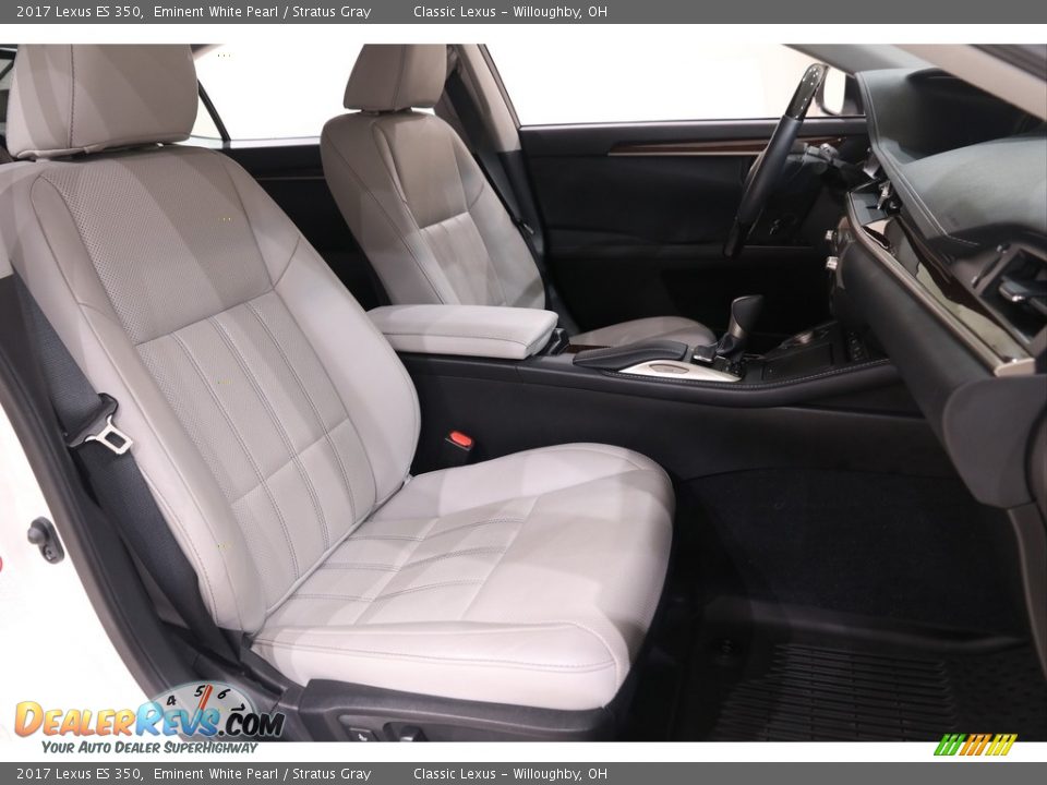 2017 Lexus ES 350 Eminent White Pearl / Stratus Gray Photo #18