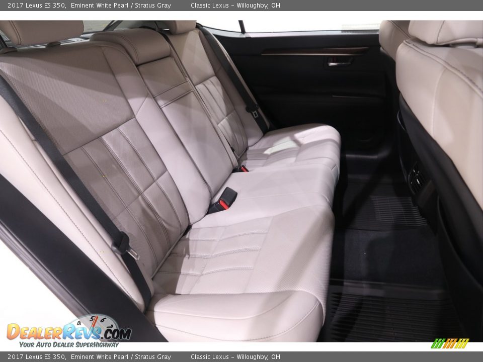 2017 Lexus ES 350 Eminent White Pearl / Stratus Gray Photo #19