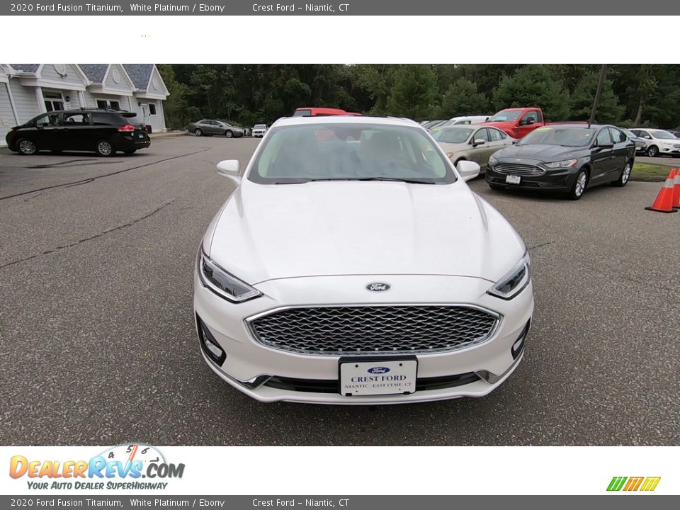 2020 Ford Fusion Titanium White Platinum / Ebony Photo #2