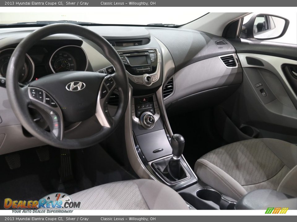 2013 Hyundai Elantra Coupe GS Silver / Gray Photo #7