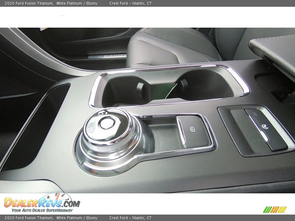 2020 Ford Fusion Titanium White Platinum / Ebony Photo #17