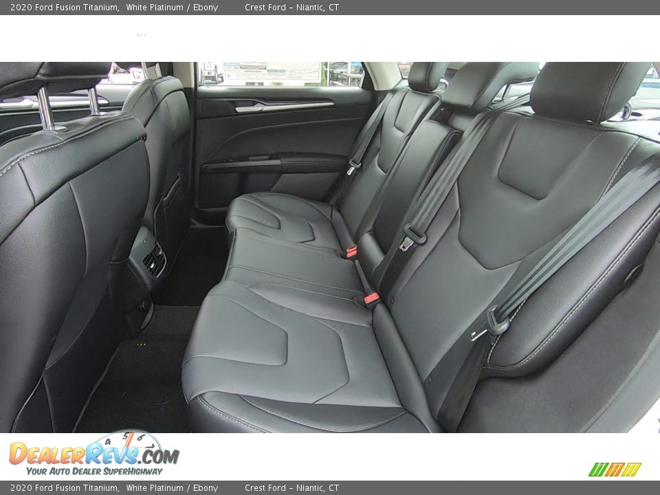 2020 Ford Fusion Titanium White Platinum / Ebony Photo #19