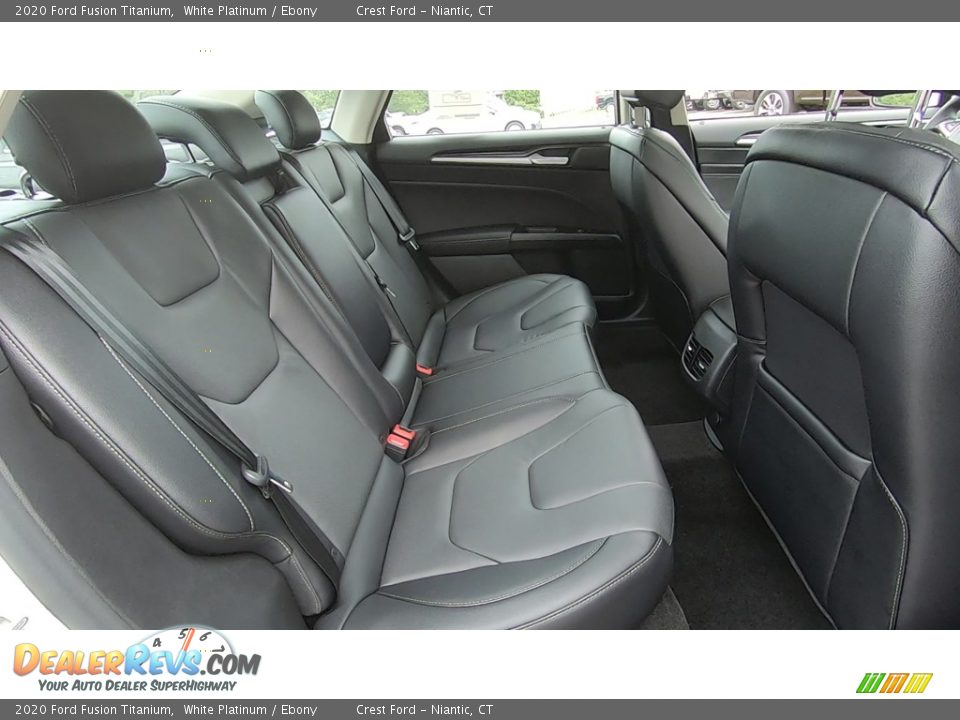 2020 Ford Fusion Titanium White Platinum / Ebony Photo #24
