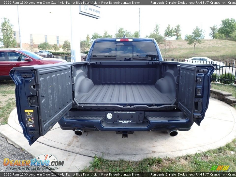 2020 Ram 1500 Longhorn Crew Cab 4x4 Patriot Blue Pearl / Light Frost Beige/Mountain Brown Photo #7