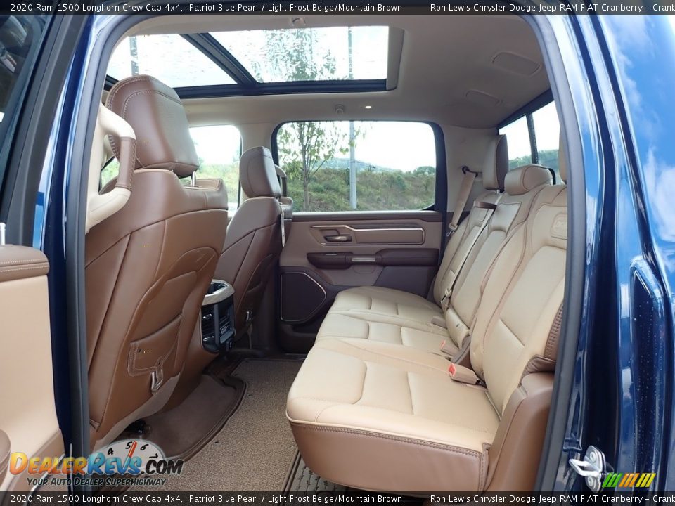 2020 Ram 1500 Longhorn Crew Cab 4x4 Patriot Blue Pearl / Light Frost Beige/Mountain Brown Photo #13