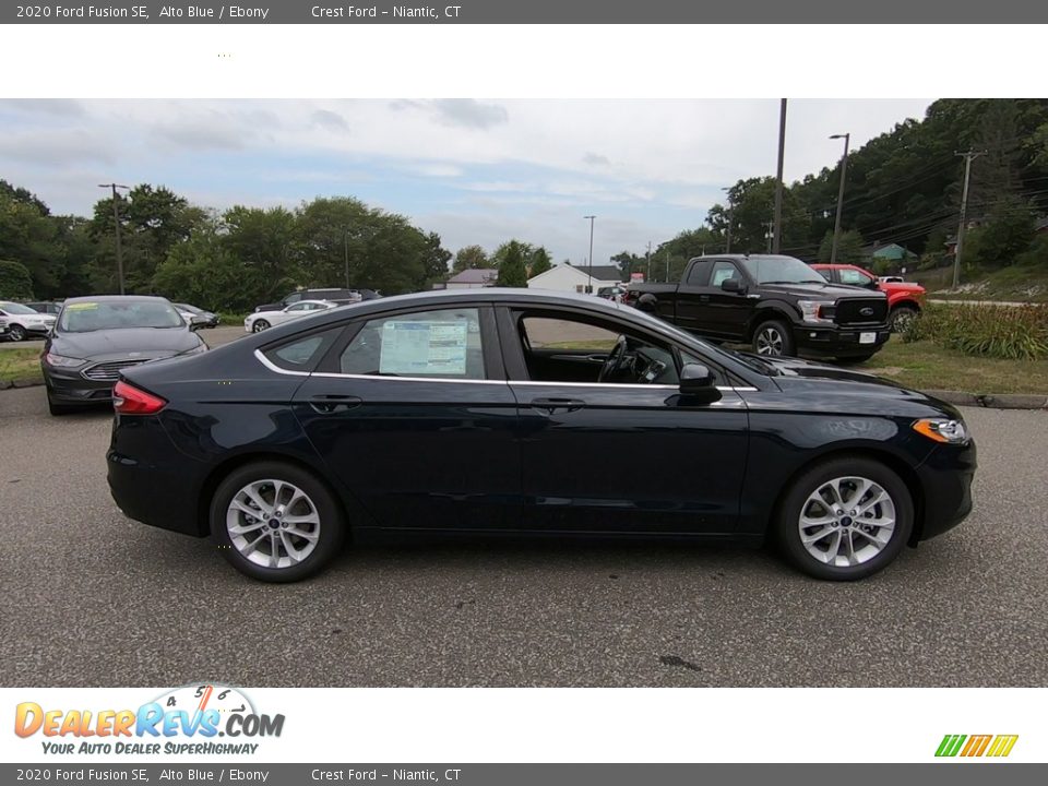 2020 Ford Fusion SE Alto Blue / Ebony Photo #8