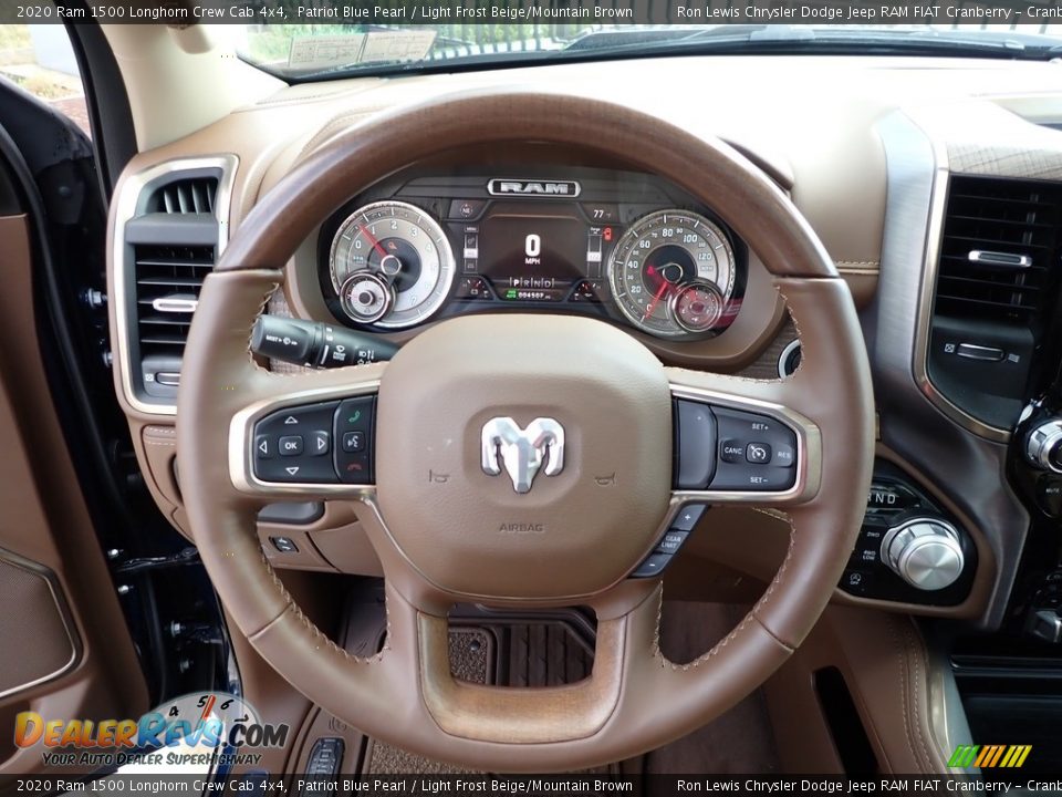 2020 Ram 1500 Longhorn Crew Cab 4x4 Steering Wheel Photo #16