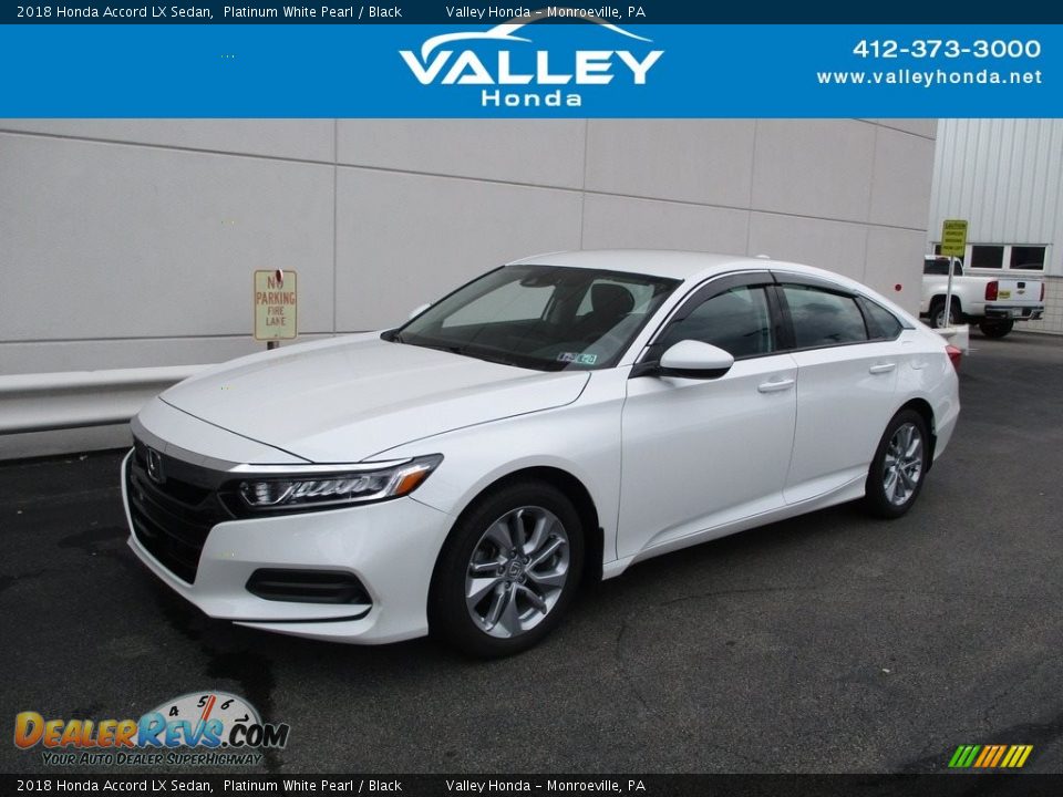 2018 Honda Accord LX Sedan Platinum White Pearl / Black Photo #1