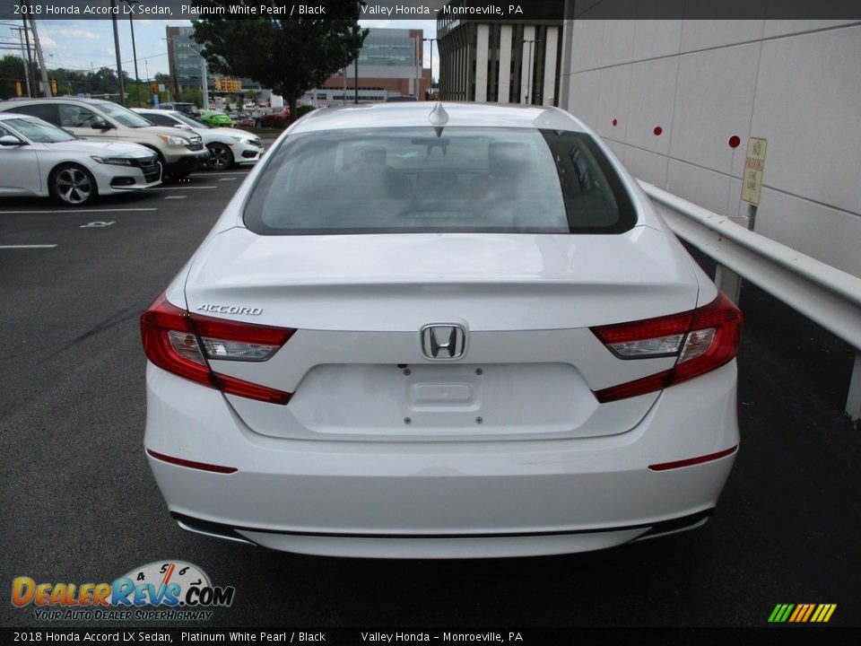 2018 Honda Accord LX Sedan Platinum White Pearl / Black Photo #4