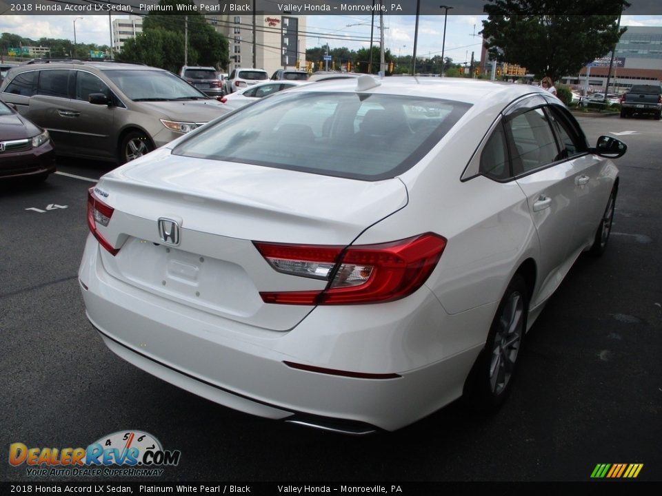 2018 Honda Accord LX Sedan Platinum White Pearl / Black Photo #5