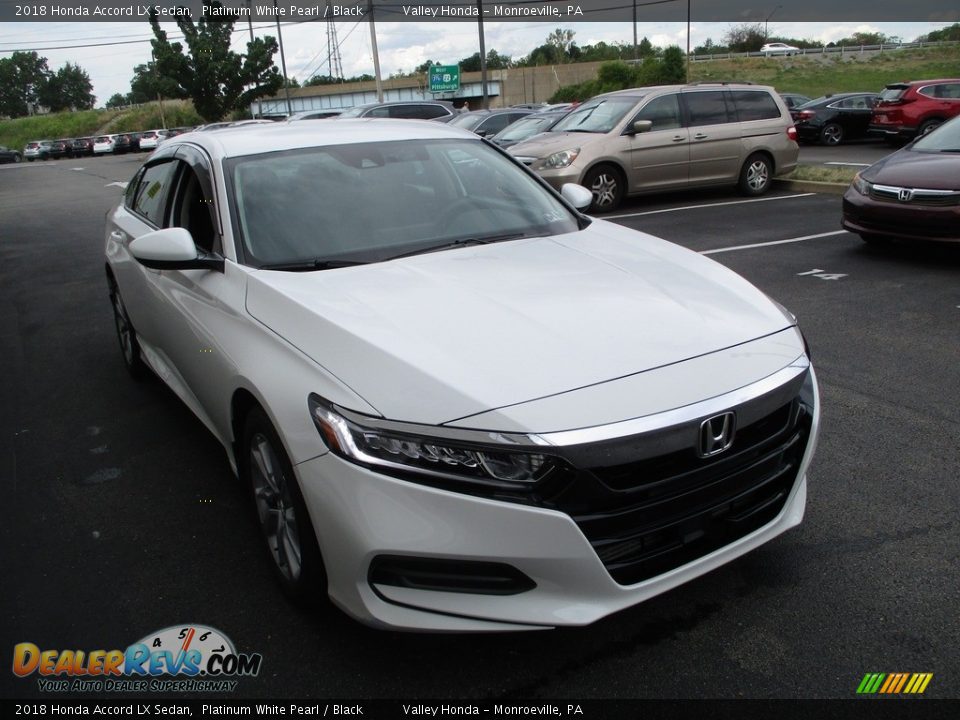 2018 Honda Accord LX Sedan Platinum White Pearl / Black Photo #7