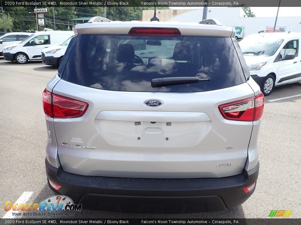 2020 Ford EcoSport SE 4WD Moondust Silver Metallic / Ebony Black Photo #7