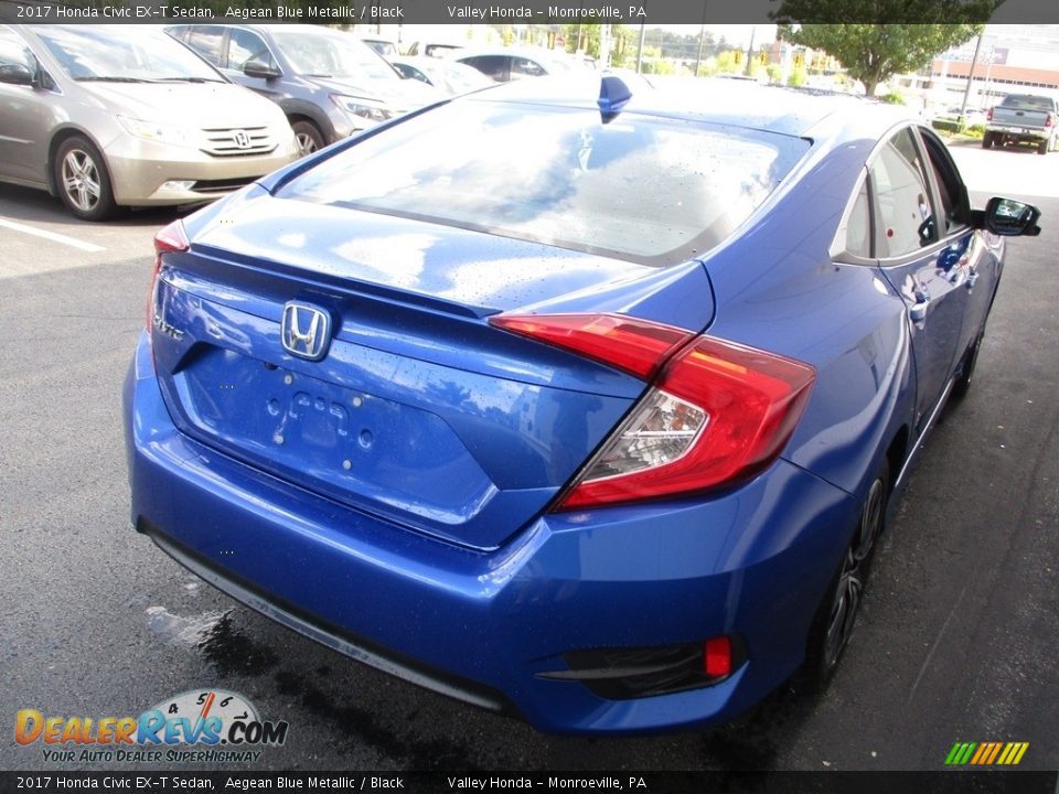 2017 Honda Civic EX-T Sedan Aegean Blue Metallic / Black Photo #5