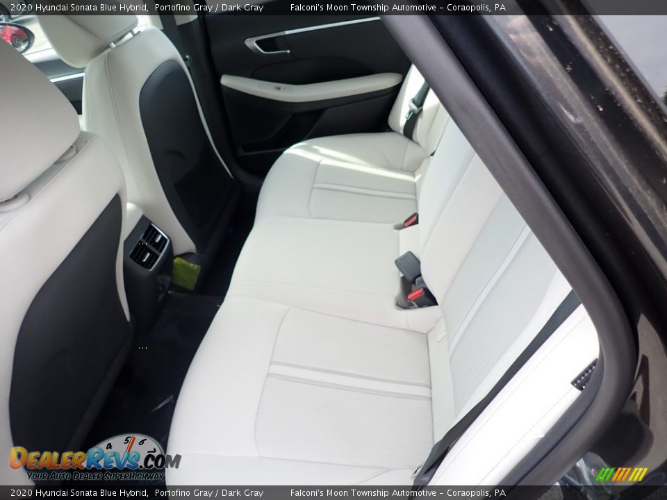 Rear Seat of 2020 Hyundai Sonata Blue Hybrid Photo #9