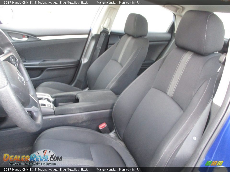 2017 Honda Civic EX-T Sedan Aegean Blue Metallic / Black Photo #10
