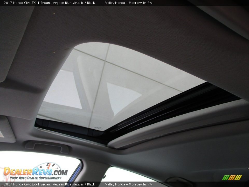 2017 Honda Civic EX-T Sedan Aegean Blue Metallic / Black Photo #12