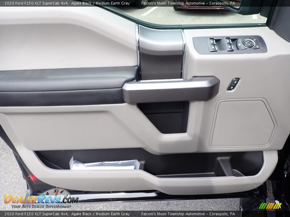 2020 Ford F150 XLT SuperCab 4x4 Agate Black / Medium Earth Gray Photo #12