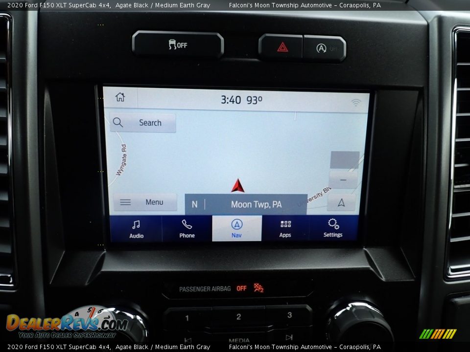 2020 Ford F150 XLT SuperCab 4x4 Agate Black / Medium Earth Gray Photo #14