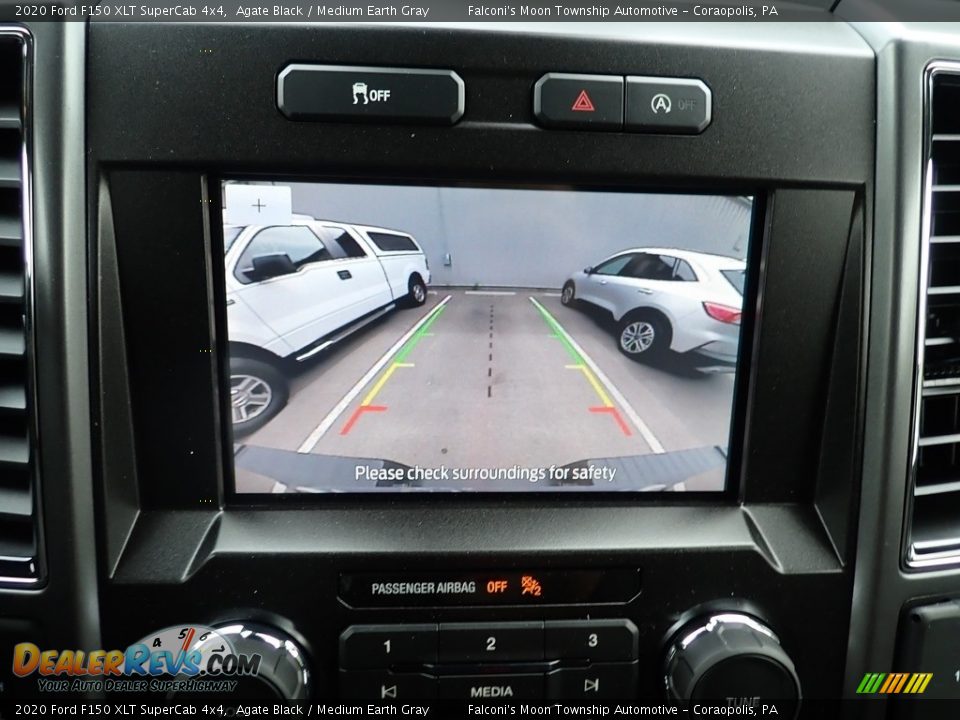 2020 Ford F150 XLT SuperCab 4x4 Agate Black / Medium Earth Gray Photo #15