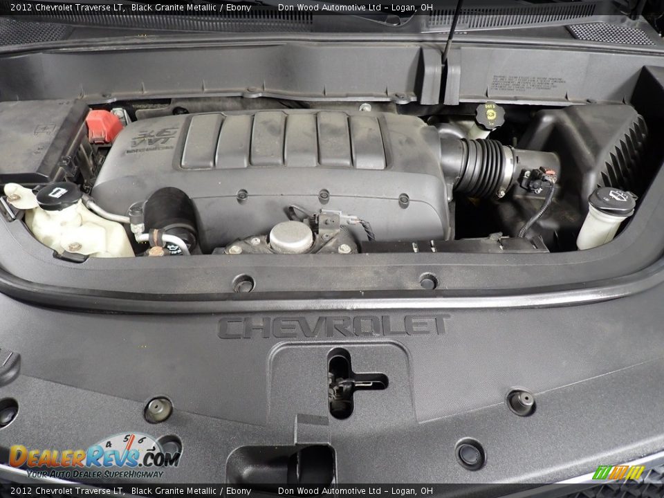 2012 Chevrolet Traverse LT Black Granite Metallic / Ebony Photo #7