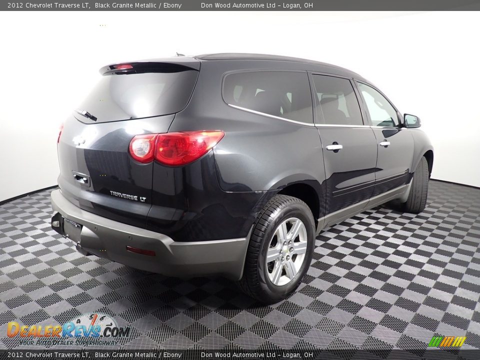 2012 Chevrolet Traverse LT Black Granite Metallic / Ebony Photo #16