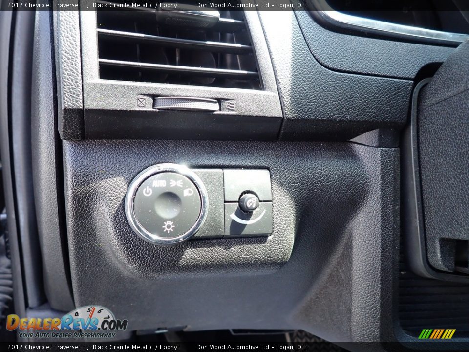 2012 Chevrolet Traverse LT Black Granite Metallic / Ebony Photo #21