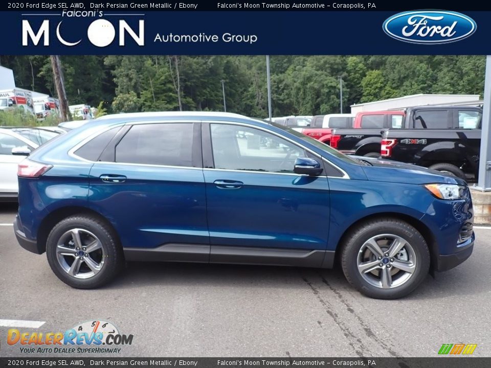 2020 Ford Edge SEL AWD Dark Persian Green Metallic / Ebony Photo #1