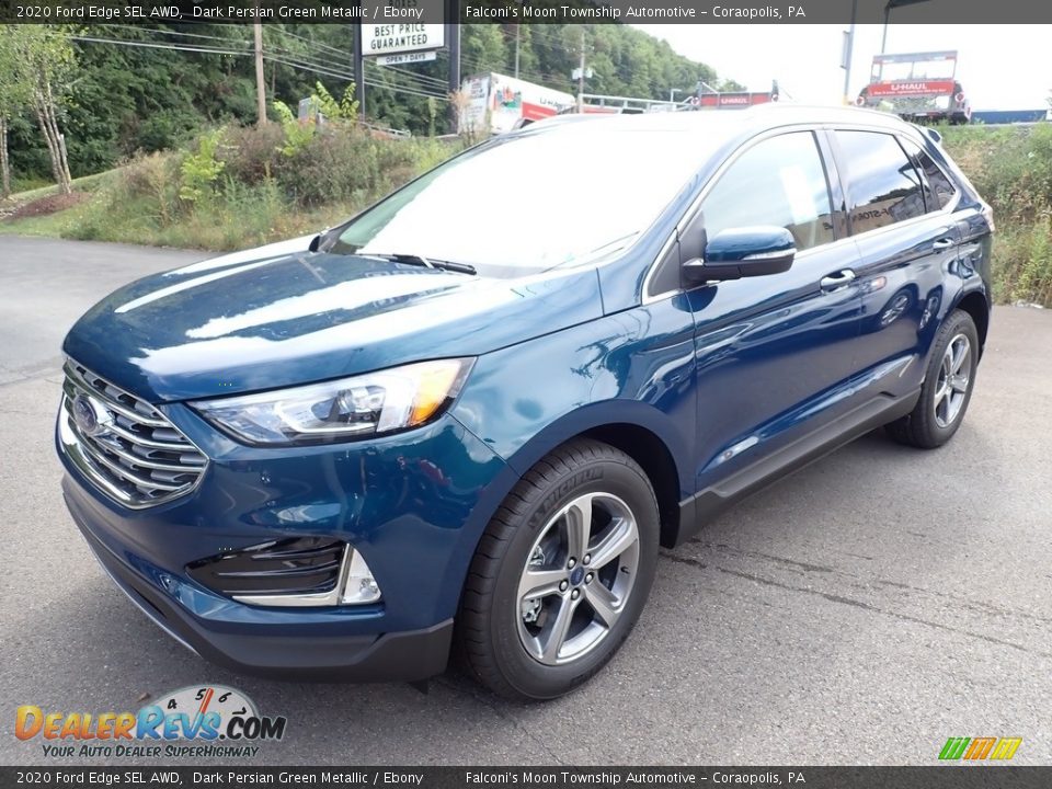 2020 Ford Edge SEL AWD Dark Persian Green Metallic / Ebony Photo #2