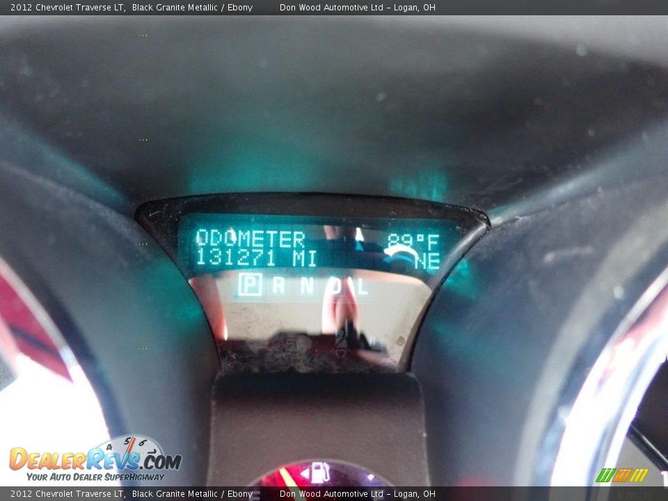 2012 Chevrolet Traverse LT Black Granite Metallic / Ebony Photo #24