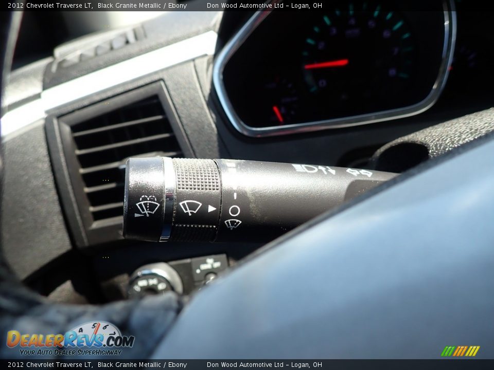 2012 Chevrolet Traverse LT Black Granite Metallic / Ebony Photo #25