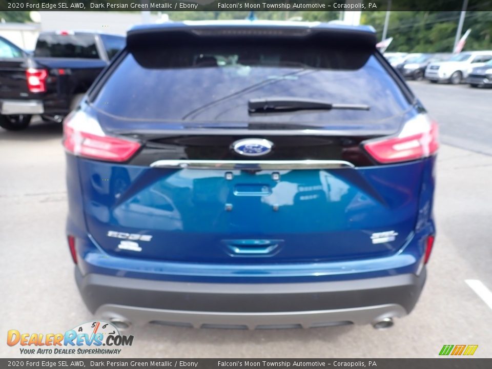 2020 Ford Edge SEL AWD Dark Persian Green Metallic / Ebony Photo #4