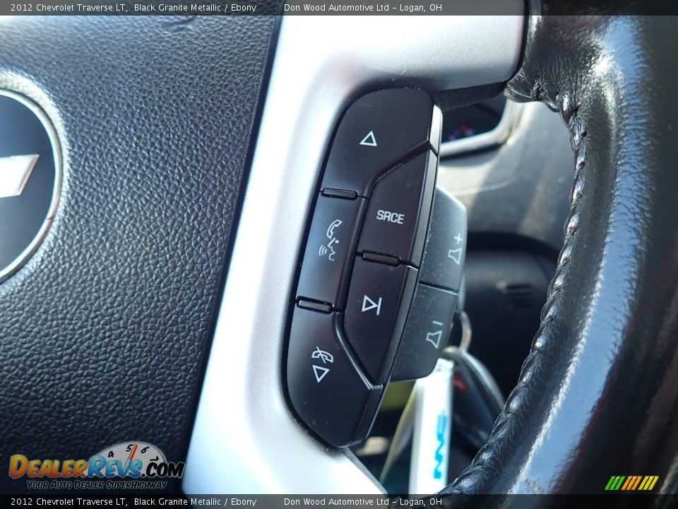 2012 Chevrolet Traverse LT Black Granite Metallic / Ebony Photo #27