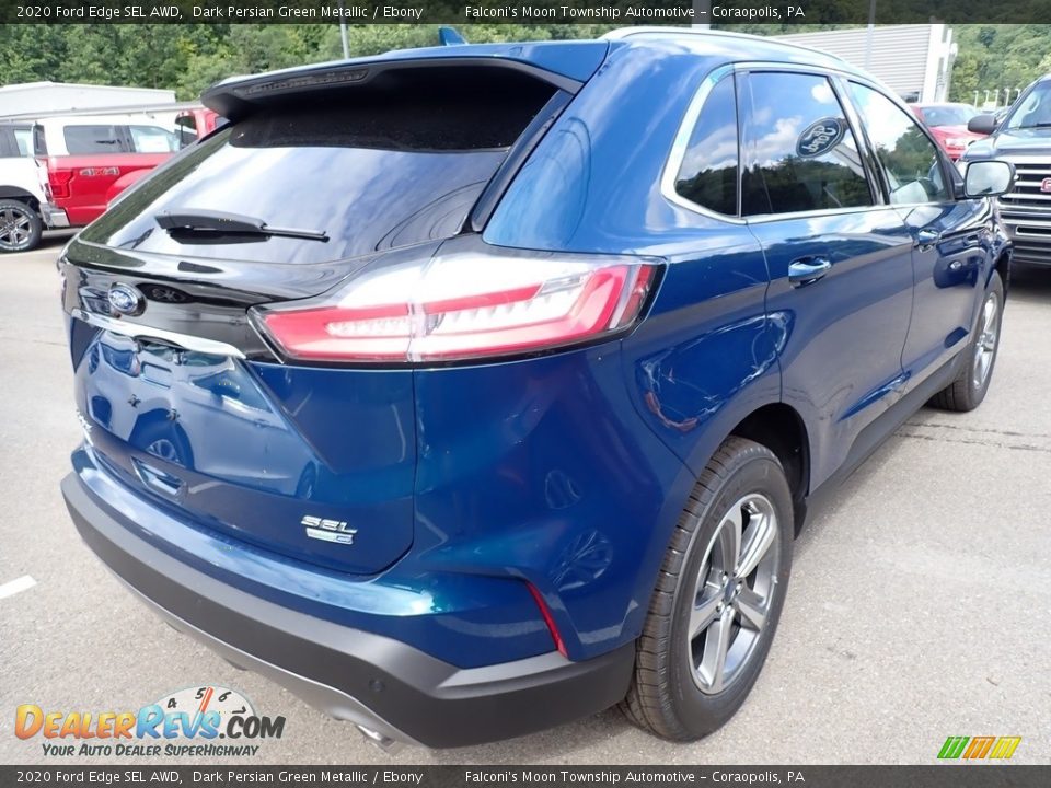 2020 Ford Edge SEL AWD Dark Persian Green Metallic / Ebony Photo #5