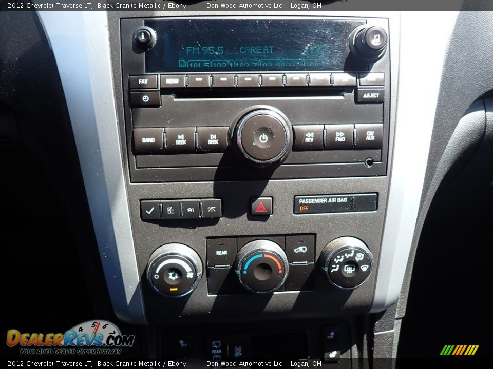 2012 Chevrolet Traverse LT Black Granite Metallic / Ebony Photo #28