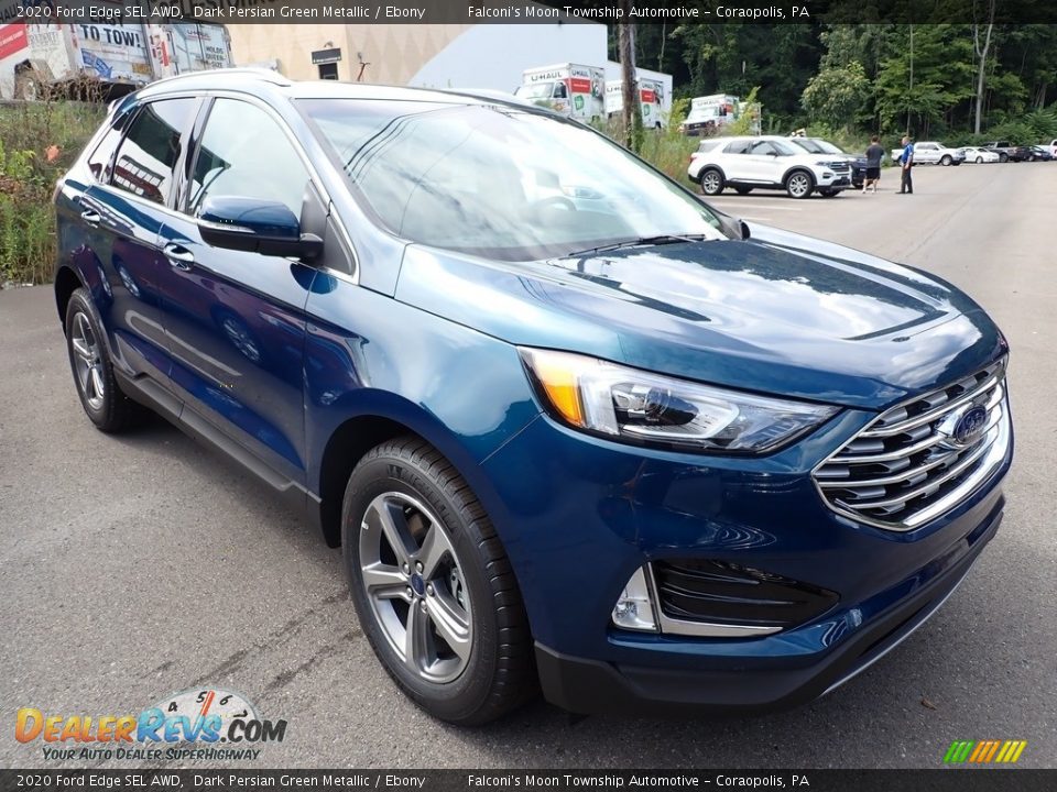 2020 Ford Edge SEL AWD Dark Persian Green Metallic / Ebony Photo #6