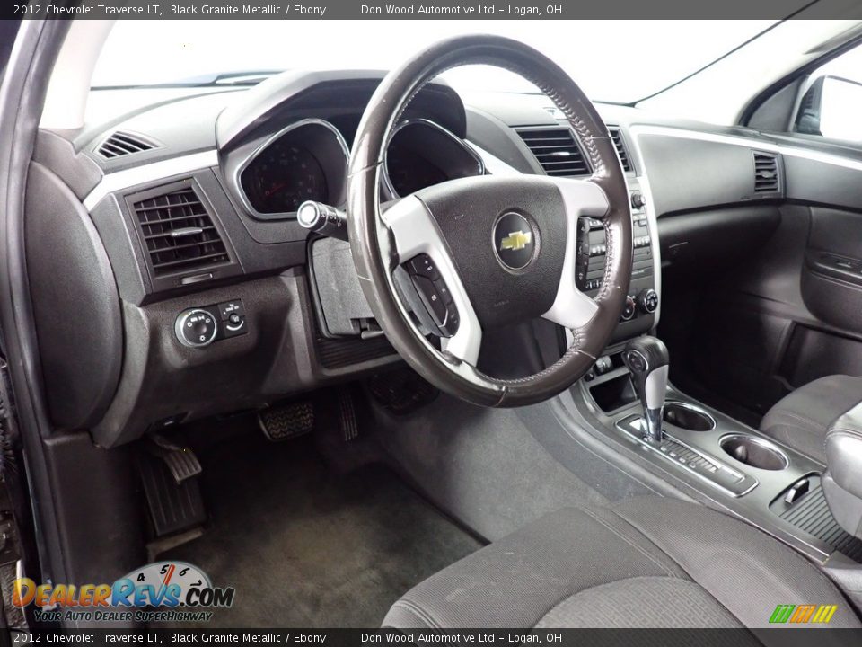 2012 Chevrolet Traverse LT Black Granite Metallic / Ebony Photo #30