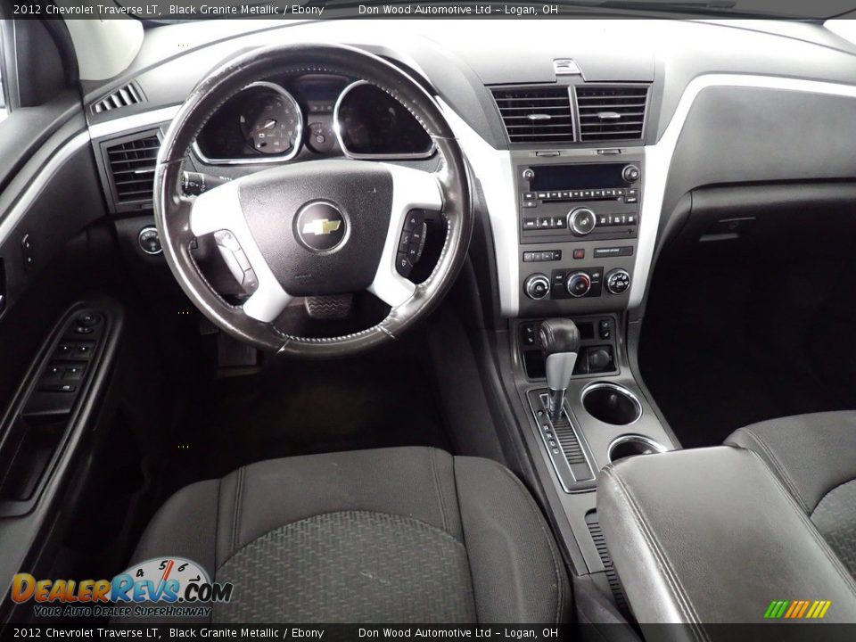 2012 Chevrolet Traverse LT Black Granite Metallic / Ebony Photo #35